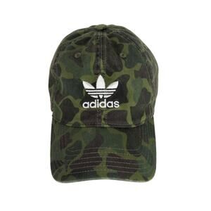 Adidas Originals Trefoil Logo Military Army Camo Strapback Cap Hat Women